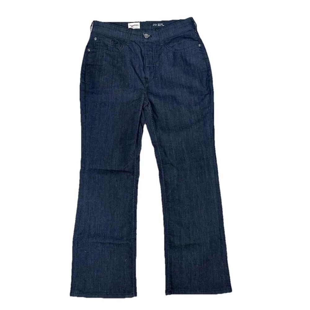 Anthropologie Pilcro Crop Ankle Jeans Flare Dark Wash Women 29 High Rise Stretch